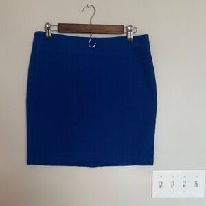 Banana Republic Blue Women's Tweed Skirt - Size 6
